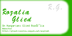 rozalia glied business card